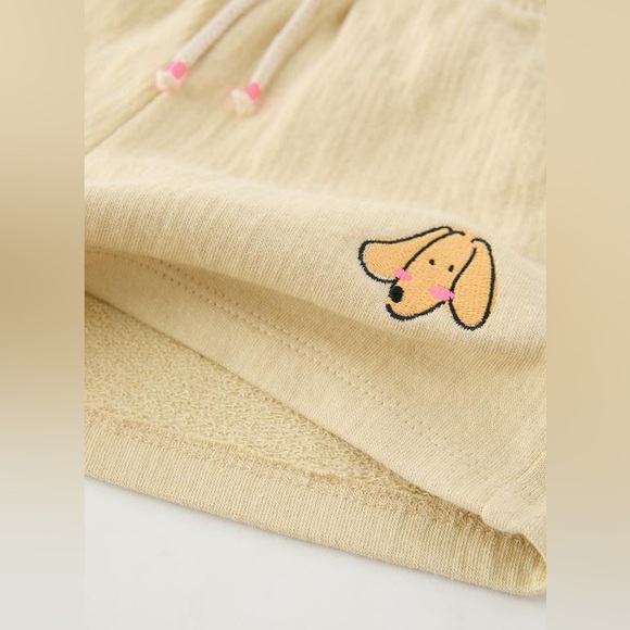 NWT Zara 1.5Y puppy dog ruffle shirt and plush shorts set - Picture 7 of 7